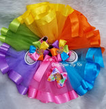 ARTIST Rainbow Tutu Set with Shoes - Paint Party Birthday Outfit - Paint Party Shoes