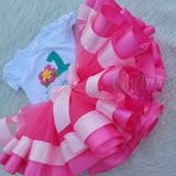 Hawaiian Princess Tutu Set - Costume -  Birthday Outfit - Shirt -   Birthday Outfit - Birthday Shirt - Hibiscus Shirt - Island Princess