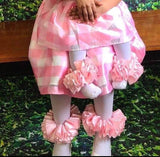 Ruffle Anklets -Pink Ribbon Tutu Anklets - Tutu Socks -Ruffled Anklets