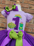 Princess and Frog Prince Birthday Outfit - Birthday Tutu - Birthday Outfit