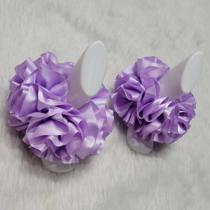 Ruffle Anklets - Purple/Lavender Ribbon Tutu Anklets - Tutu Socks -Ruffled Anklets