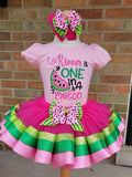 Watermelon Birthday Bling Shoes - Coco Birthday Outfit Shoes - Melon Custom Shoes - One in A Melon Bling Converse