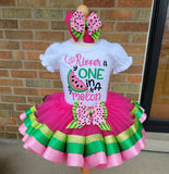 One In A Melon Tutu Outfit, Melon Shirt, Watermelon Embroidered Shirt Birthday Shirt,  Birthday Melon Shirt, Personalized Birthday Outfit