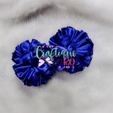Royal Blue Ruffle Anklets - Royal Blue Ribbon Tutu Anklets - Tutu Socks -Ruffled Anklets