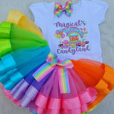 Candyland Birthday Outfit, Pastel Rainbow Birthday Outfit Toddler Girl, ANY BIRTHDAY, Sweet One Birthday Outfit, Candyland Birthday Outfit