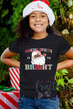 Christmas Shirt - Holiday Shirt - - Christmas Outfit- Pink Christmas - Santa Shirt - Girl Christmas Shirt -