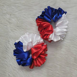 Ruffle Anklets - 4th of July Ribbon Tutu Anklets - Tutu Socks - Patriotic Ruffled Anklets