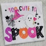 Spooky Halloween Shirt - Ghost Shirt - Too Cute to Spook Shirt with Name - Boo Shirt - Boo Scary Shirt