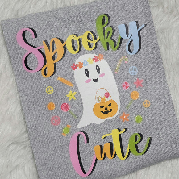 Spooky Halloween Shirt - Ghost Shirt - Spooky Cute Shirt with Name - Boo Shirt - Boo Scary Shirt