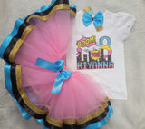 Girl Superhero Birthday Outfit, Pink Hero Birthday Outfit-  Girl  BIRTHDAY Party, Superhero Birthday Outfit, Birthday Outfit