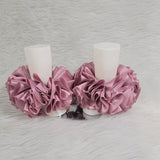 Mauve Ruffle Anklets - Mauve Ribbon Tutu Anklets - Tutu Socks -Ruffled Anklets - Birthday Ruffle Anklets