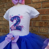 Frozen Tutu Set Birthday Outfit 2