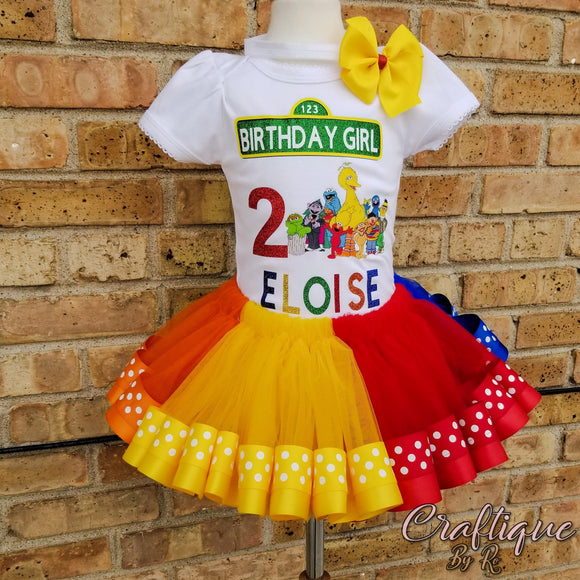 Rainbow Sesame Tutu Set