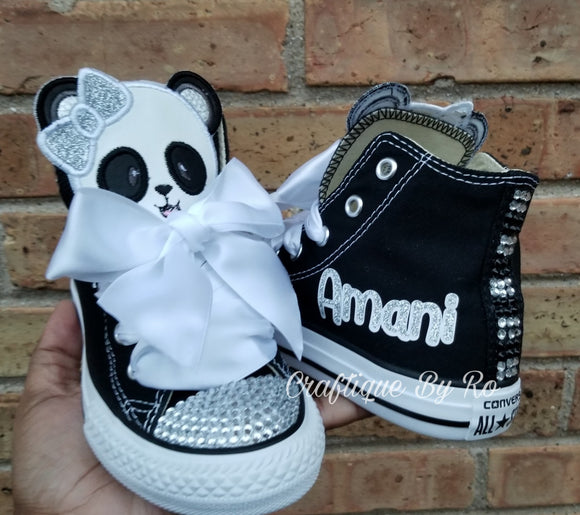 Panda Bear Bling Shoes