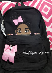 Afro Puff Backpack