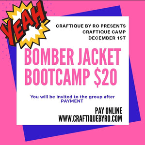 Bomber Jacket Bootcamp