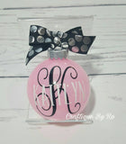 Personalized Glitter ornaments