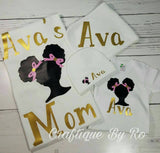 Mommy and Me Afro Puff Set- Baby Shower Gift - Mommy and Me Pictures - Baby Gift - Afro Puff Baby