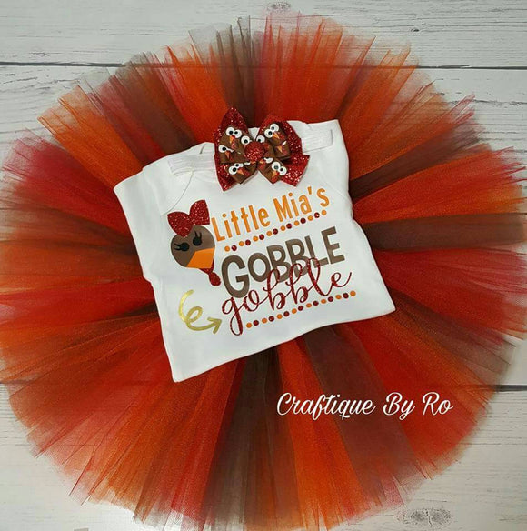 Thanksgiving Tutu Set - Holiday Tutu Outfit