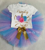 Unicorn Tutu Set - Unicorn Costume -  Birthday Outfit - Unicorn Shirt -   Birthday Outfit -  Rainbow Pastel Birthday Shirt