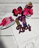 Pink Office Baby Birthday Outfit