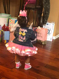 I'm A Star Birthday Outfit - Star Birthday Outfit  - Denim Birthday Tutu - Pink and Gold  Birthday Tutu - Twinkle Twinkle