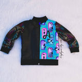 Vampire Bomber Jacket - Denim Skirt Set - Vampirina Birthday Outfit - Vampirina tutu set - 1st Birthday