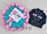 Yellow SHARK Baby Birthday Outfit - First Birthday Outfit  - BABY Birthday Tutu - Shark Birthday Tutu -  Shark Shirt - Shark Outfit