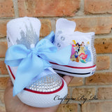 Princess Bling Shoes - Birthday Outfit - Custom Shoes Blng Converse