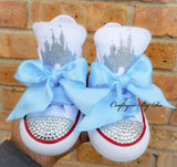 Princess Bling Shoes - Birthday Outfit - Custom Shoes Blng Converse