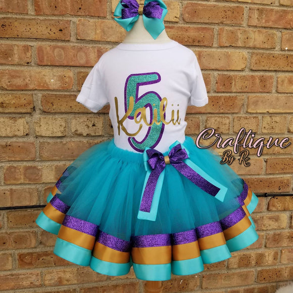 Tutu Set -  Birthday Outfit - Birthday Tutu Custom Request