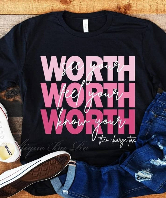 Women's History Shirt - Sistas - Worth know it add tax- Women's History Month