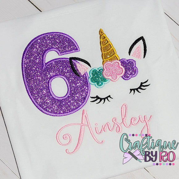 Unicorn Shirt, Embroidered Shirt Girls Unicorn Birthday Shirt,  Birthday Unicorn Shirt, Personalized Pastel Birthday Shirt, Unicorn Party