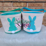 Embroidered Easter Bunny - Personalized Easter Basket